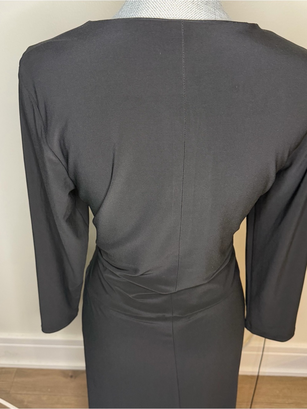 Lauren Ralph lauren classic Black Wrap Midi Dress - Women's. 16 - Picture 4 of 8